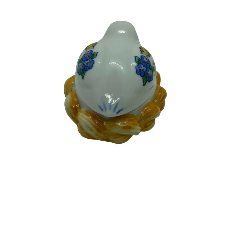 Bird Trinket Box Candle Vtg Elizabeth Arden White Roma Al Fresco Ceramic Dove